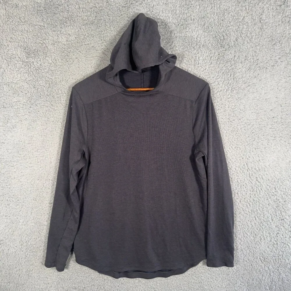 Lululemon Mens Small Gray Conflux Hoodie Sweatshirt Athleisure